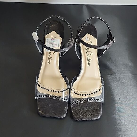 BRAND NEW LADY COUTURE BRANDY RHINESTONE STILETTO HEEL SANDALS G1 - Picture 3 of 16